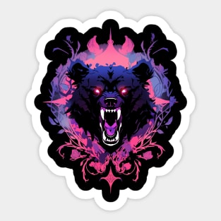 angry bear Sticker